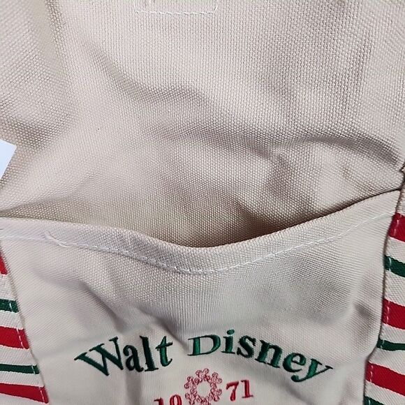 Disney Parks Walt Disney World 1971 Bag Heavy Canvas Tote Christmas - NWT - Picture 6 of 11